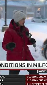 Blizzard conditions in CT