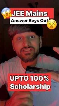 JEE Mains 2026 Answer Key Out 🔥 | Check Now + Backup Option 💯 #shorts #jeemains #lpunest