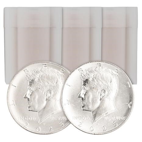 2025 Uncirculated Set of 60 P- & D-Mint John F. Kennedy Half Dollars | HSN