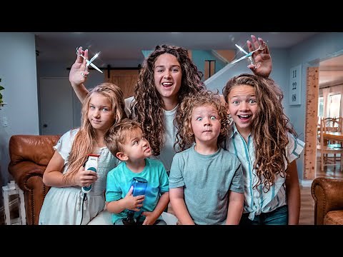 Cutting all my kids hair again | 4 DIFFERENT HAIRSTYLES ✂️