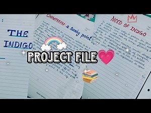 Indigo project file || English project file class 12th cbse