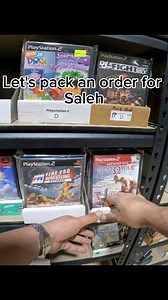 Let's pack an order for Saleh #letspackanorder #asmr #packingorders #oddlysatisfying #retrogaming #packagingorders #nostalgia #playstation | The Video Game Company