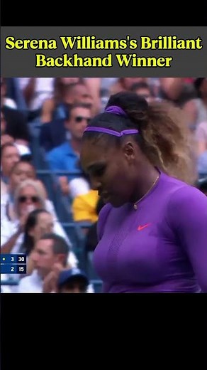 Serena Williams | A Brilliant Backhand Winner | #tennis #tennisplayer #tennisfans #sports