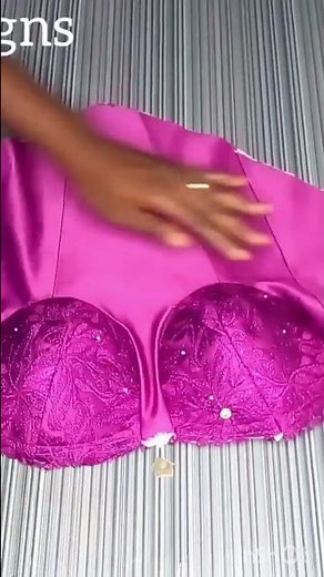 simple and easy tutorial on corset dress with bra cup🥰🥰🥰