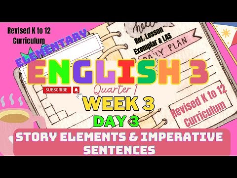 Grade 3 English | Q1 Week 3 Day 3 | Story Elements & Imperative Sentences | Revised K–12 MATATAG