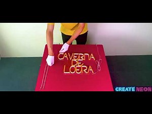 How to install LED neon sign with our hanging chain accessories - Create Neon