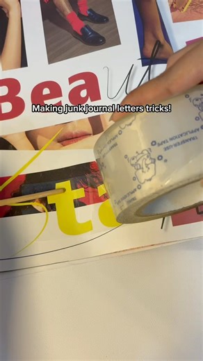 Just tape it and lift!#journal #junkjournal #journaling #junkjournaling #junkjournalideas