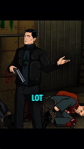 Lana :you're in the isolation booth.#archer #cartoons #viral #shorts #animation