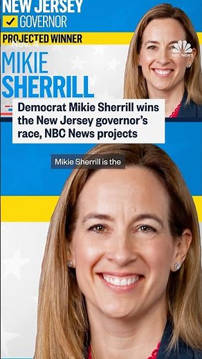 Democrat Mikie Sherrill wins the New Jersey governor's race, NBC News projects