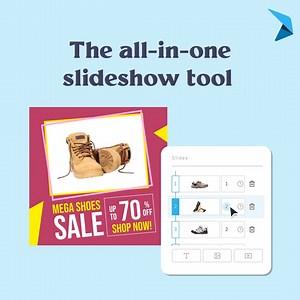Reel in your audience with dynamic slideshows 🪝 Make your custom slideshows in just a few steps. Try it now: https://bit.ly/SlideshowTool | PosterMyWall
