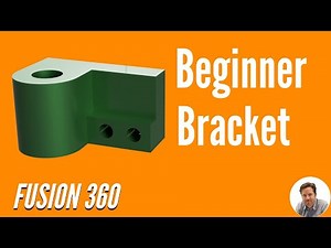 Fusion 360 Beginner Tutorial (P Bracket)