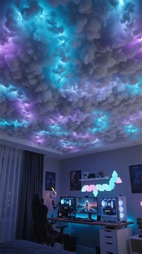 ☁️ LED Cloud Ceiling ⚡ Turn Your Room Into a Stormy Sky!
