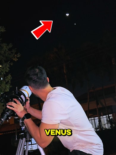Como registrar a conjunção Lua e Vênus com telescópio Sv48P