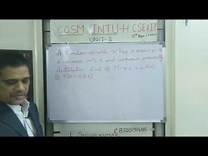 COSM, JNTU-H, UNIT-2, Chebyshev's Theorem and Problem