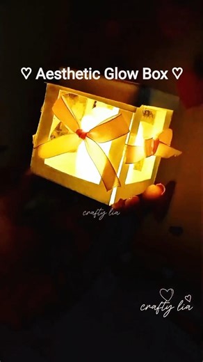 Aesthetic Glow Box ✨ #diy #diycrafts #shortsfeed
