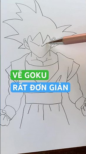 How to Draw Goku Extremely Easily | how to draw Goku step by step #drawing #drawing