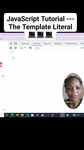 JavaScript Tutorial --- The Template Literal 💻💻💻 #webdevelopment #programming #FREE #foryou #tips #jadexartsacademy #SoftwareDevelopment | Jadexarts Academy