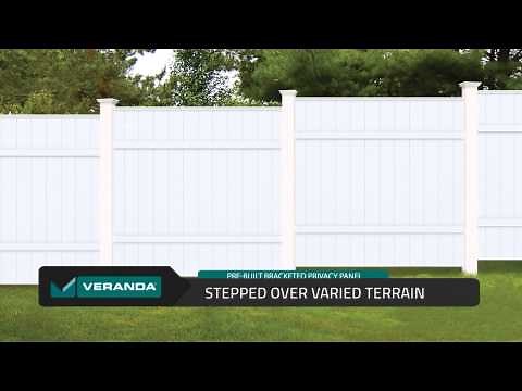 Pre-built Bracketed Privacy Vinyl Panels by Veranda | Built by Barrette