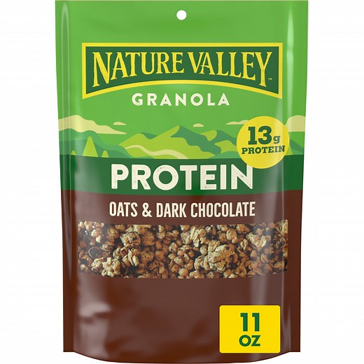 Nature Valley Protein Oats and Dark Chocolate Granola Pouch, 11 oz