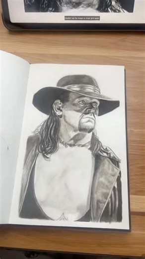 Dibujando al Undertaker!! ✏️ cuarto dibujo del año! #shortsdrawing #dibujo #art #wwe #undertaker