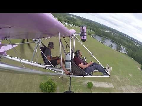 Dragonfly Ultralight Spins, slips and emergency power off landings