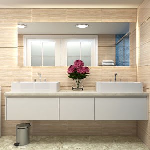 [Hot Item] White Lacquer Basin Wash Basin Aluminium Bathroom Wooden Vanity Ceramic Cabinet with Smart Touch Light LED Mirror