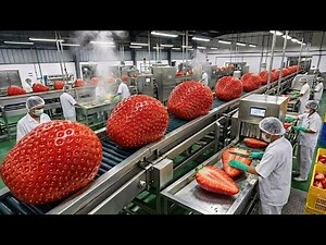 Inside the Factory: How to Make the "Magical" Strawberry Jam – The Perfect Recipe (Full Process)