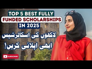 TOP 5 Fully Funded Scholarships for International Students in 2025! Free Study Abroad |