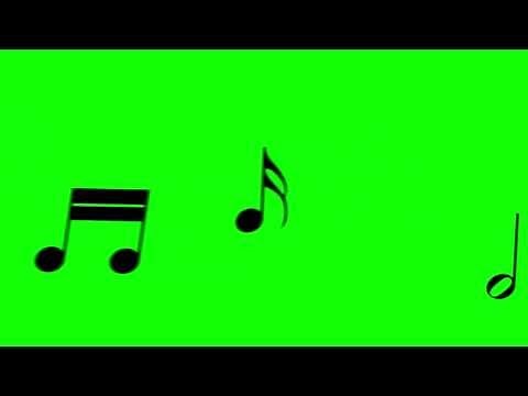 Music Notes Float Through The Picture - FreeHDGreenscreen Footage