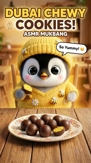 Kkongkkong Eats a Dubai Chewy Cookie 🐧🍪