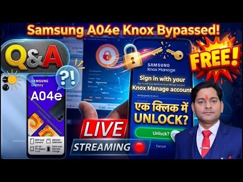 SAMSUNG A04E KNOX SECURITY REMOVE LIVE CLEAR YOUR ALL DOUBTS | Fixing Samsung Knox KMA Error B5005