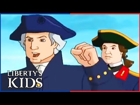 🇺🇸 Liberty's Kids 110 | Washington Takes Command | History Cartoon
