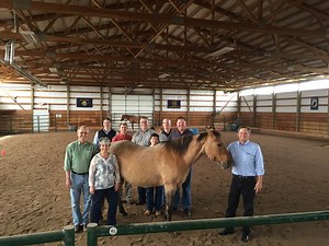 Daines Tours VA Equine Therapy Center in Helena - Senator Steve Daines