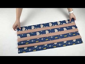 Just look how beautifully these strips of fabric transform | Patchwork for beginners.