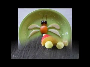 Simple fruit decoration for kids