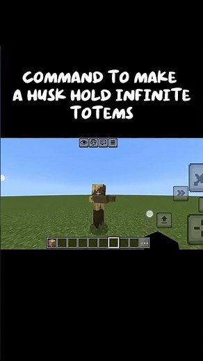 Command to make husk hold infinite totems (copy the command from description)