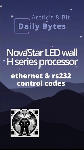NovaStar H series LED wall processors - RS232 & Ethernet #coding #programming #lua #python #telnet