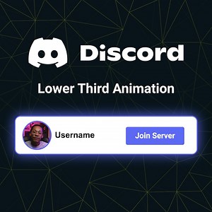 Personalized Discord Join Animation, Custom Server Invite Button Overlay, Animated Discord Button Overlay for Video Intros - Etsy