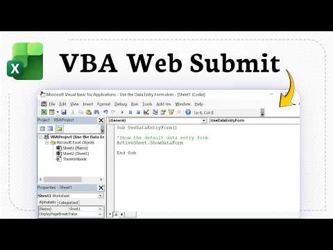 How to Use VBA in Excel to Submit Data into a Web Form