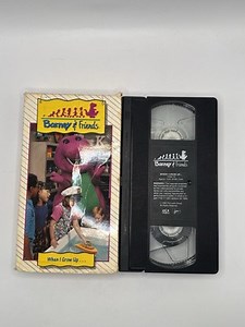 Barney & Friends VHS When I Grow Up VHS 1993 Tape Time Life Video Dinosaur Rare | eBay