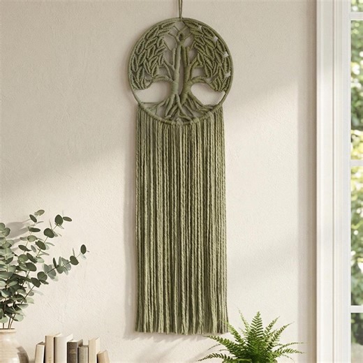 Macrame Tree of Life Wall Hanging for Nature Rooms V78 - Etsy