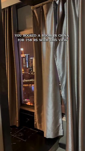 69K views · 455 reactions | Only in China can you get a hotel room with this view for just ₹750 per night  We were two people sharing the room, and the total tariff was ₹1500 per night in the heart of Chongqing, China. The view was absolutely spectacular, as you can see. Do you think we could get a view like this in India for ₹1500 a night? #china #china #chongqing #hotelview #travelguide | Sachin Dhir | Facebook