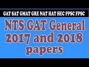NTS SAT GMAT GRE NAT GAT HAT HEC FPSC PPSC, Entry Test PREPRATION:
