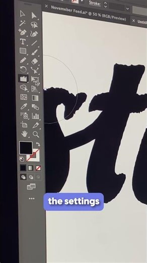 EASY rustic text effect in illustrator!