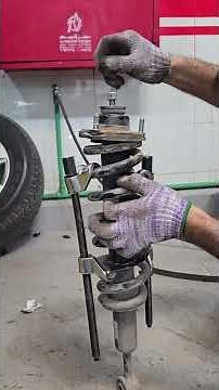 Toyota Prado front shock absorber changing