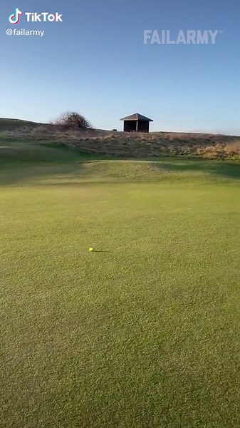 What'd he do to tick off the golf gods? 😂 #FailArmy..#golf #fails #funnyfails #funnyvideo #putter