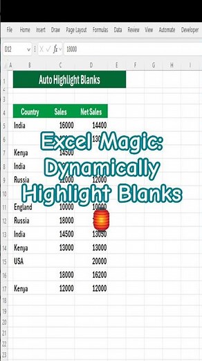 Excel Magic: Dynamically Highlight Blanks with Conditional Formatting (2026 Pro Tip!)