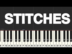 Shawn Mendes - Stitches Piano Tutorial | Medium