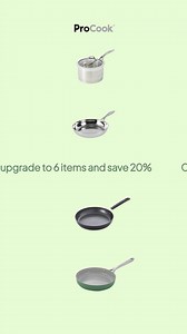Choose any 4 cookware pieces and save 10%, or upgrade to 6 pieces and save 20%. The discount will be automatically applied to your basket. | ProCook