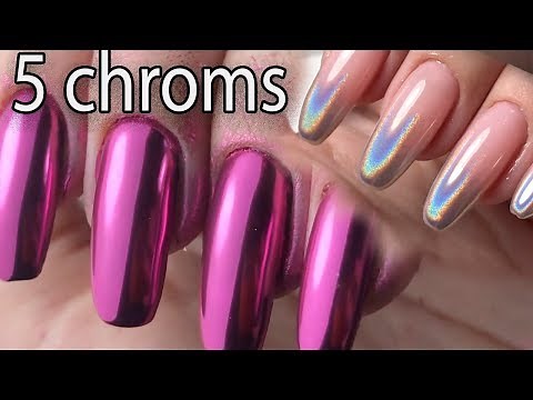 5 WAYS to do chrome nails!!!/Easy chrome nails tutorial!